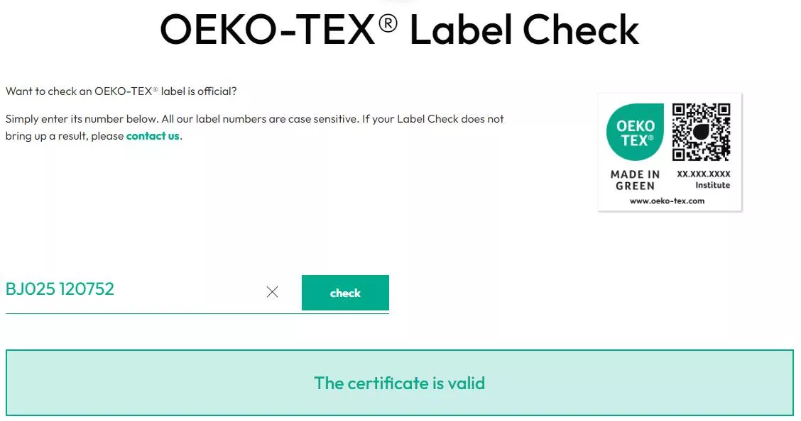 OEKO-TEX® Standard 100